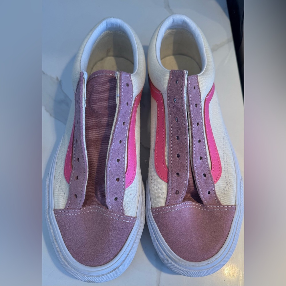 NEW Vans Style 36 reteo sport pink purple white street 90s skater slip on 7.5